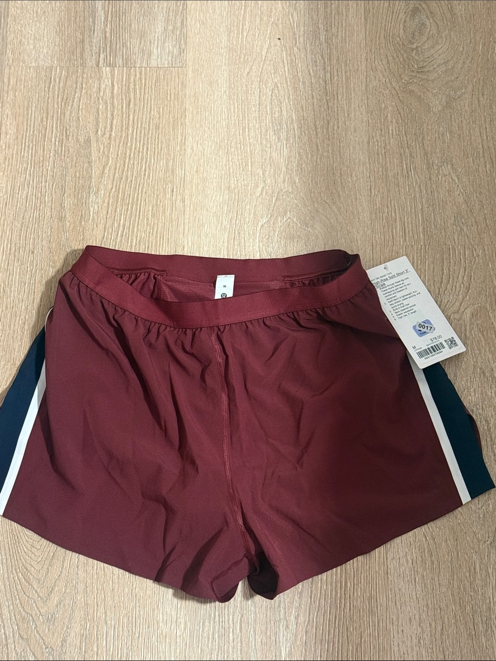 Lululemon High Rise Split Short 3” Stripe